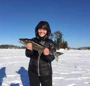 Ice fishing in the Boundary Waters