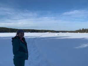 snowshoeing on the Gunflint Trail