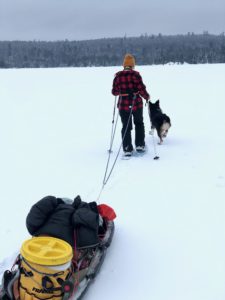 snowshoeing in the Boundary Waters